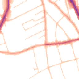 Daytime road noise heatmap for SM2 7EW