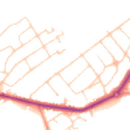 Daytime road noise heatmap for SM2 7JR
