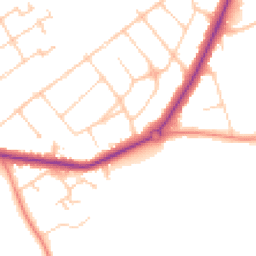 Daytime road noise heatmap for SM2 7LB