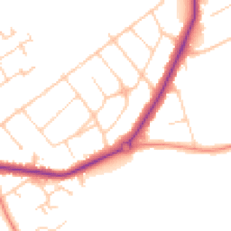 Daytime road noise heatmap for SM2 7LJ