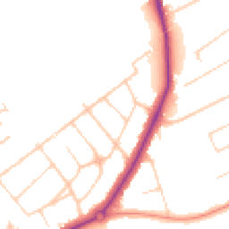 Daytime road noise heatmap for SM2 7LU