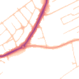 Daytime road noise heatmap for SM2 7NH