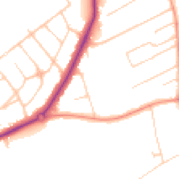 Daytime road noise heatmap for SM2 7NQ
