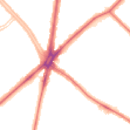 Night-time road noise heatmap for SM5 1AE