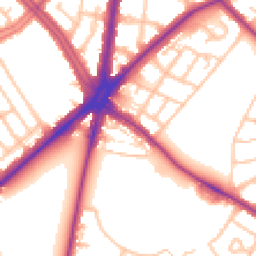 Daytime road noise heatmap for SM5 1AG