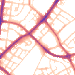 Daytime road noise heatmap for SM5 1AL
