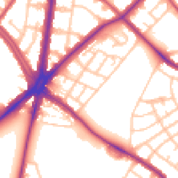 Daytime road noise heatmap for SM5 1AU