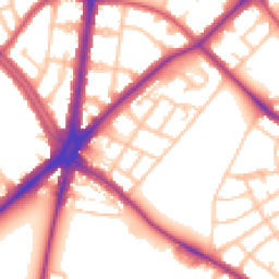 Daytime road noise heatmap for SM5 1AY