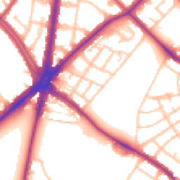 Daytime road noise heatmap for SM5 1BH