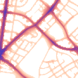 Daytime road noise heatmap for SM5 1BY