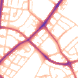 Daytime road noise heatmap for SM5 1DA