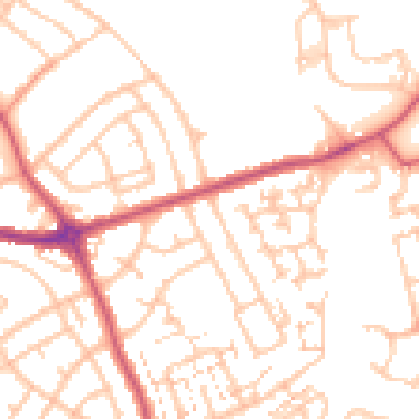 Daytime road noise heatmap for SM5 1DR