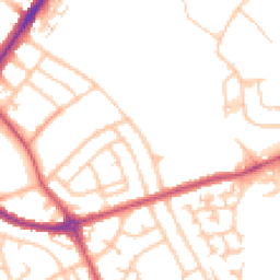 Daytime road noise heatmap for SM5 1DZ