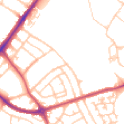 Daytime road noise heatmap for SM5 1EA