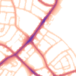 Daytime road noise heatmap for SM5 1EP
