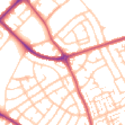 Daytime road noise heatmap for SM5 1JH