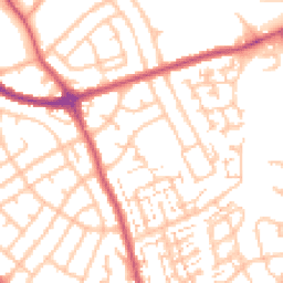 Daytime road noise heatmap for SM5 1LJ