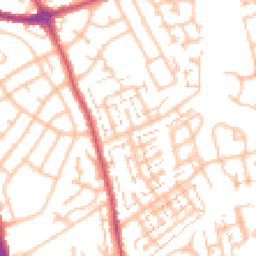 Daytime road noise heatmap for SM5 1NU