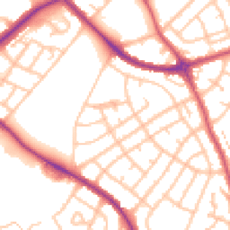 Daytime road noise heatmap for SM5 1PY