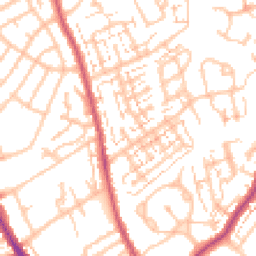 Daytime road noise heatmap for SM5 2BW