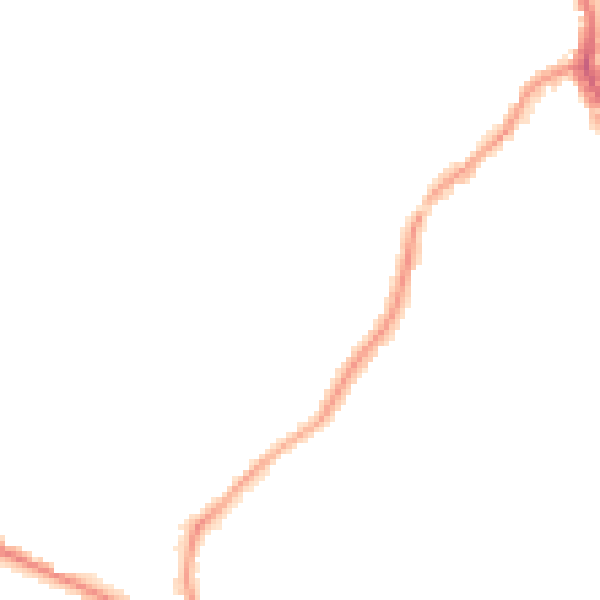 Night-time road noise heatmap for SM5 2ES