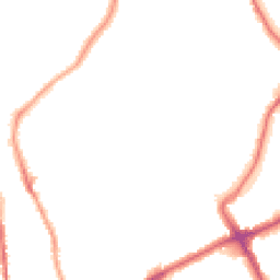 Night-time road noise heatmap for SM5 2JT