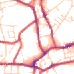Daytime road noise heatmap for SM5 2QB