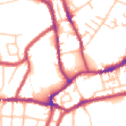 Daytime road noise heatmap for SM5 2QJ