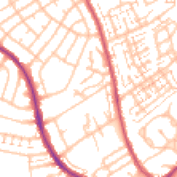 Daytime road noise heatmap for SM5 2SF