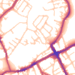 Daytime road noise heatmap for SM5 2TW