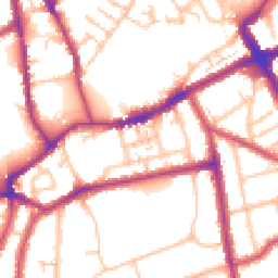 Daytime road noise heatmap for SM5 3BW