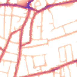 Daytime road noise heatmap for SM5 3EZ