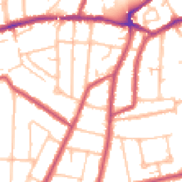 Daytime road noise heatmap for SM5 3NS
