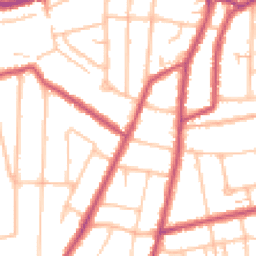 Daytime road noise heatmap for SM5 3NW
