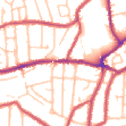 Daytime road noise heatmap for SM5 3QB