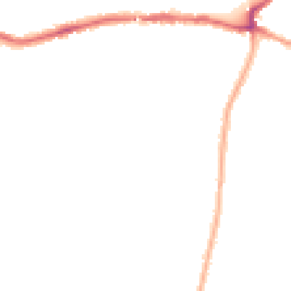 Night-time road noise heatmap for SM5 3QH
