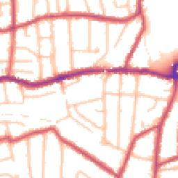 Daytime road noise heatmap for SM5 3QJ
