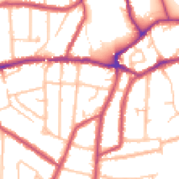 Daytime road noise heatmap for SM5 3QN