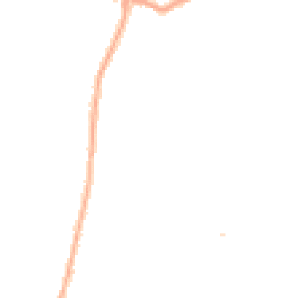 Night-time road noise heatmap for SM5 3RG