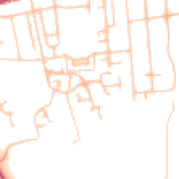 Daytime road noise heatmap for SM5 4AE