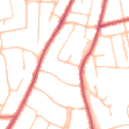 Daytime road noise heatmap for SM5 4JU