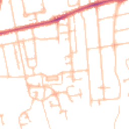 Daytime road noise heatmap for SM5 4LB