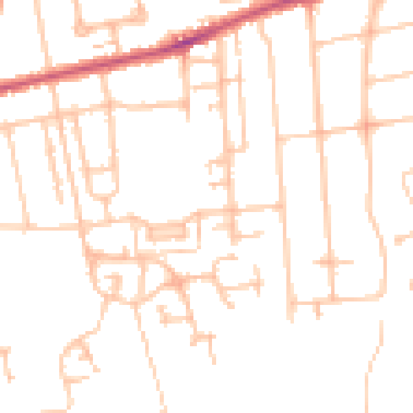 Daytime road noise heatmap for SM5 4LU