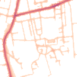 Daytime road noise heatmap for SM5 4LY