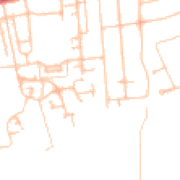 Daytime road noise heatmap for SM5 4PY