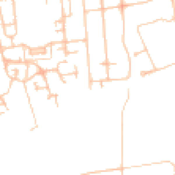 Daytime road noise heatmap for SM5 4QE