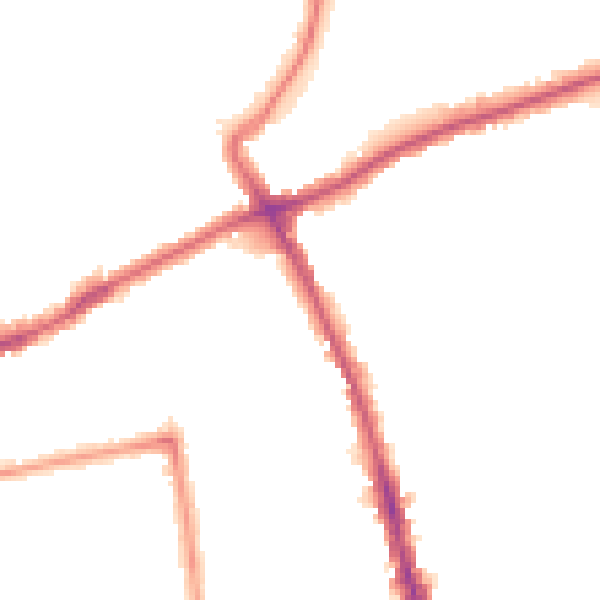 Night-time road noise heatmap for SM6 0AA