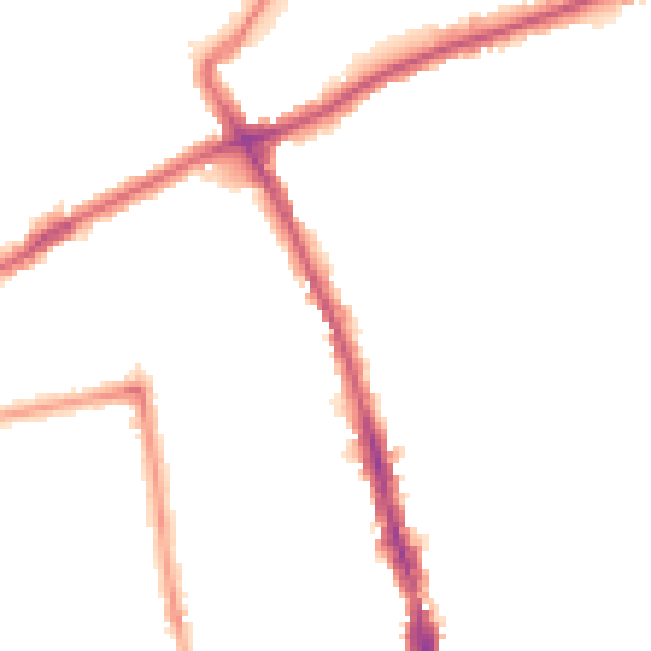 Night-time road noise heatmap for SM6 0AB