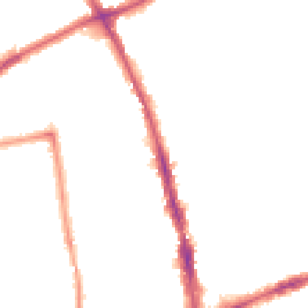 Night-time road noise heatmap for SM6 0AD