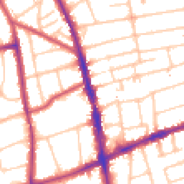 Daytime road noise heatmap for SM6 0AP